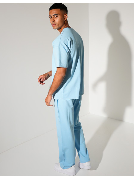 Ensemble uni pantalon à bande et t-shirt