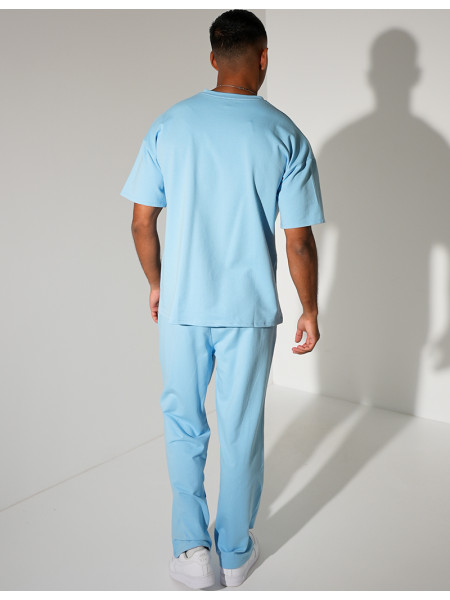 Ensemble uni pantalon à bande et t-shirt