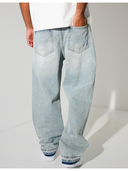 Jeans coupe large destroy