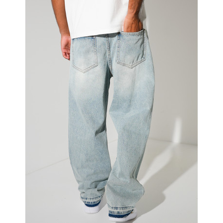 Jeans coupe large destroy