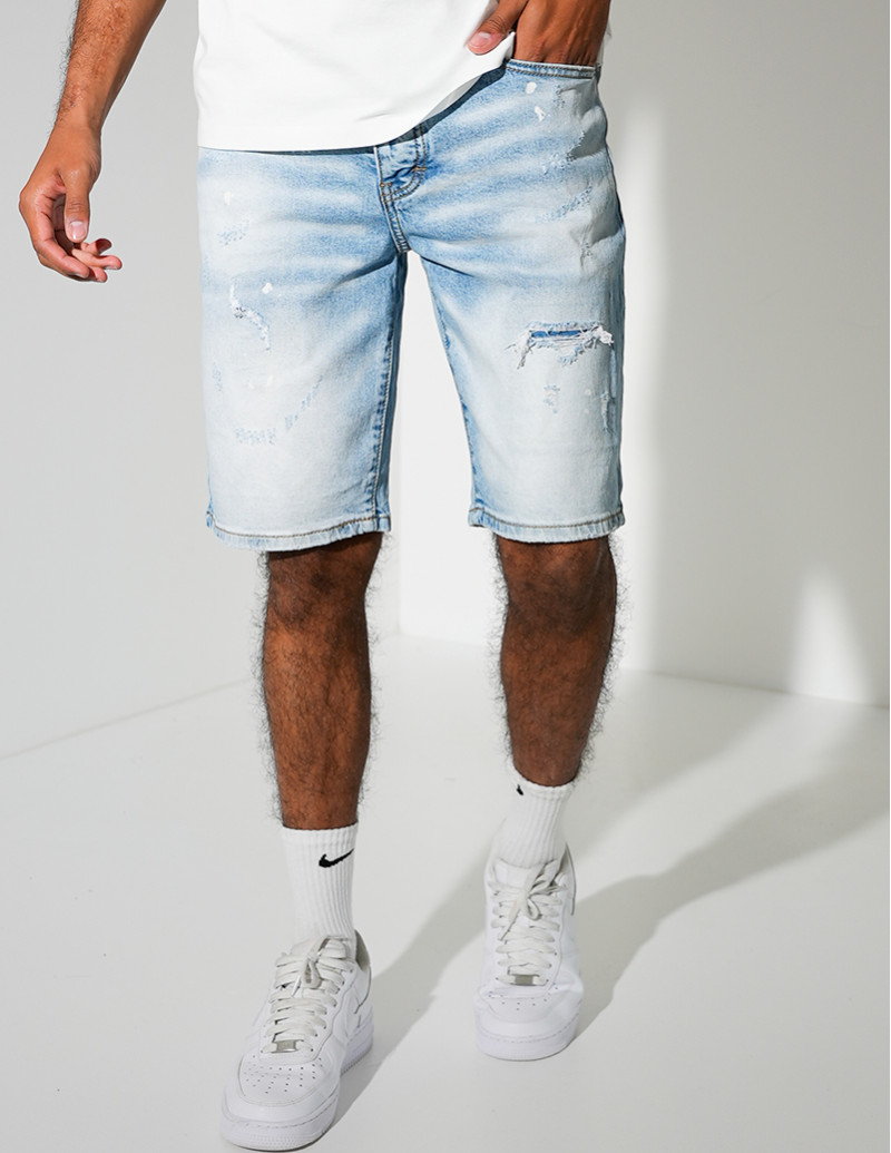 Short en jeans destroy