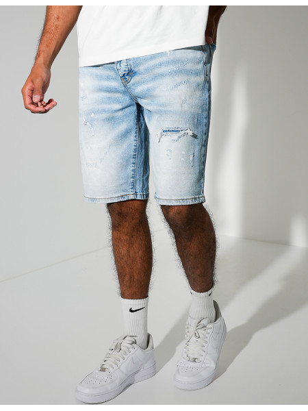 Short en jeans destroy