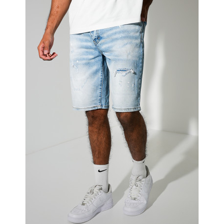 Short en jeans destroy