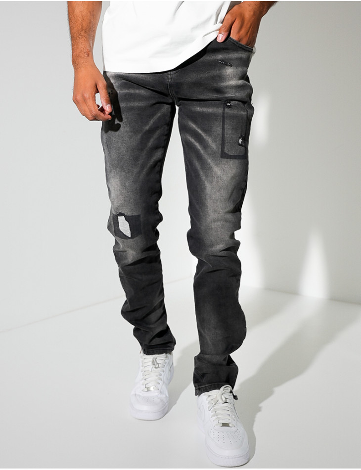 Jeans à fermeture éclaire