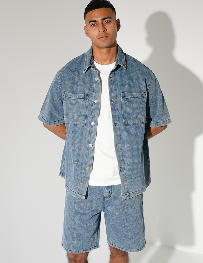 Ensemble en jeans short et...