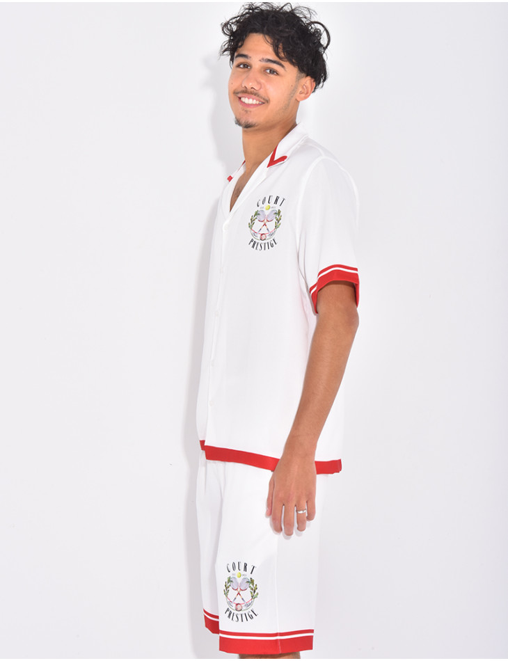 Ensemble chemise et short " court prestige "