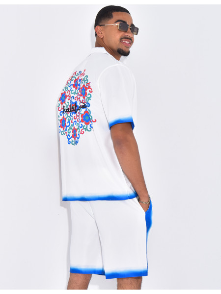 Ensemble short et chemise "Hallstarz" à motifs
