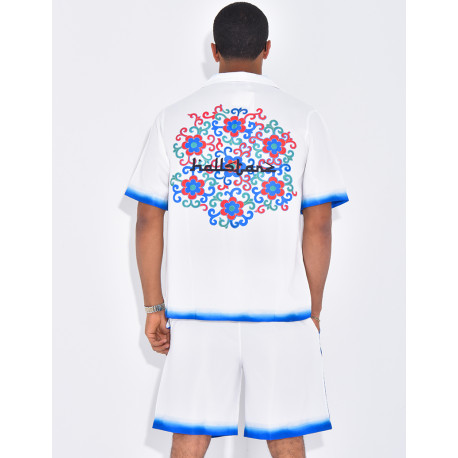 Ensemble short et chemise "Hallstarz" à motifs