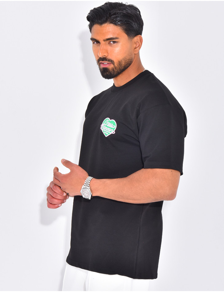 T-shirt coeur "Made casablanca"