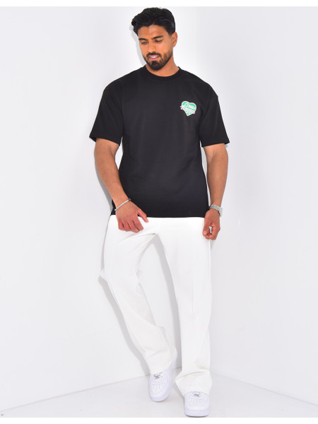 T-shirt coeur "Made casablanca"