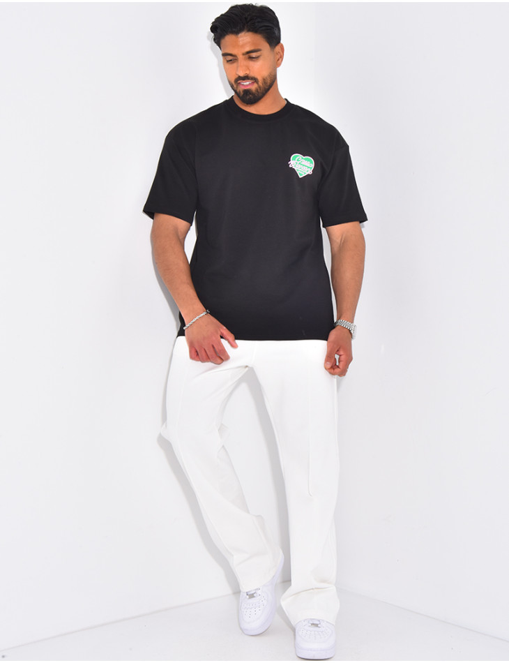 T-shirt coeur "Made casablanca"