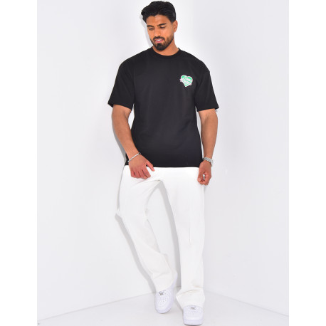 T-shirt coeur "Made casablanca"