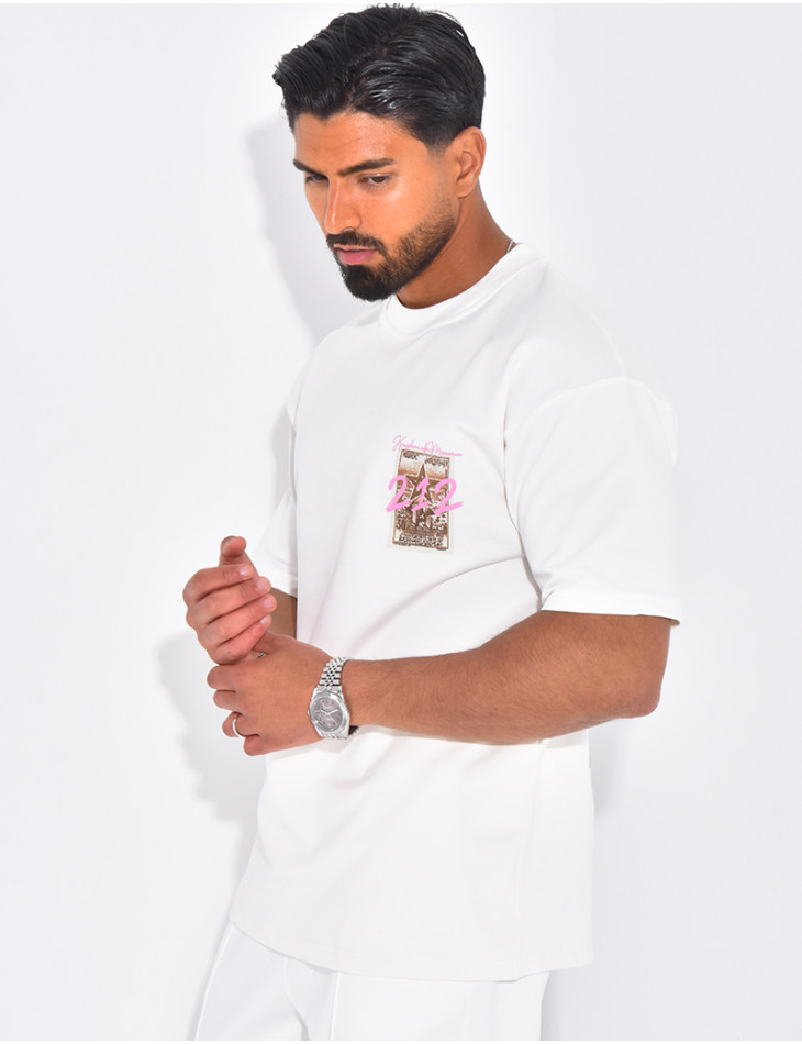 T-shirt timbre "212"