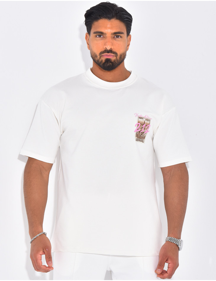 T-shirt timbre "212"