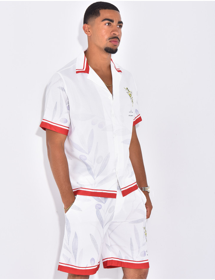 Ensemble short et chemise "Dry Martini"