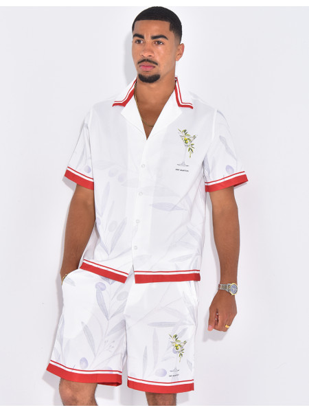 Ensemble short et chemise "Dry Martini"