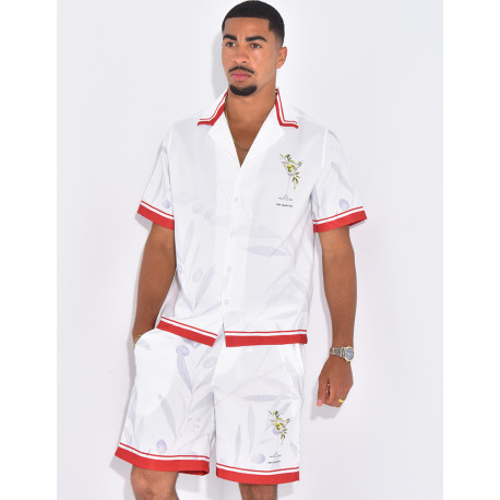 Ensemble short et chemise "Dry Martini"