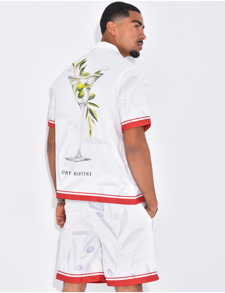 Ensemble short et chemise "Dry Martini"