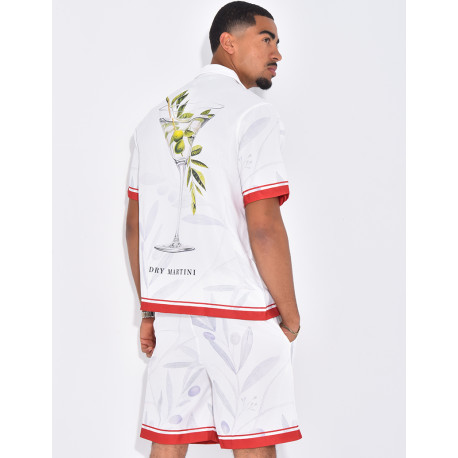 Ensemble short et chemise "Dry Martini"