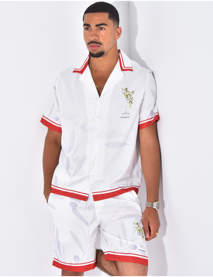 Ensemble short et chemise "Dry Martini"