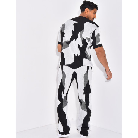 Ensemble pantalon et t-shirt à motifs