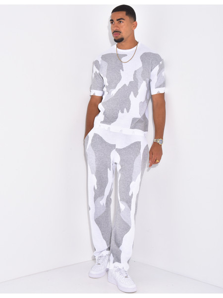Ensemble pantalon et t-shirt à motifs