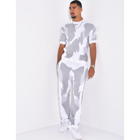 Ensemble pantalon et t-shirt à motifs