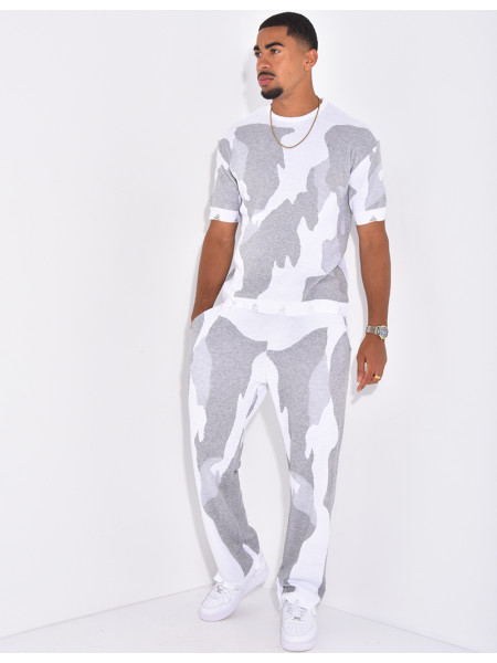 Ensemble pantalon et t-shirt à motifs