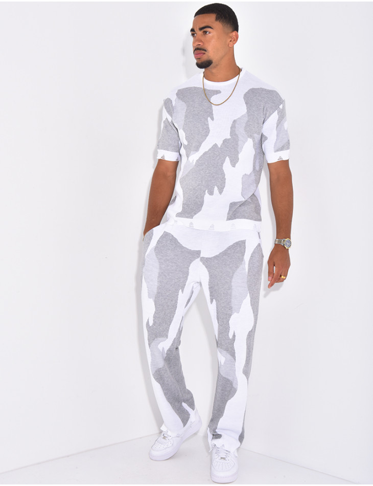 Ensemble pantalon et t-shirt à motifs