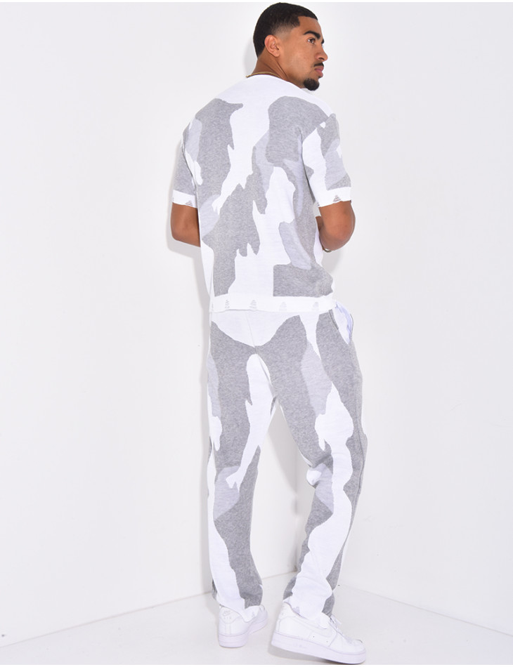 Ensemble pantalon et t-shirt à motifs