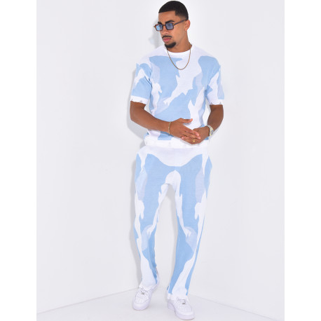 Ensemble pantalon et t-shirt à motifs