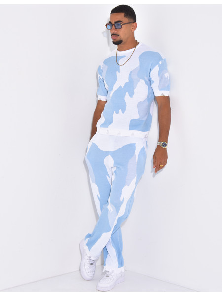 Ensemble pantalon et t-shirt à motifs