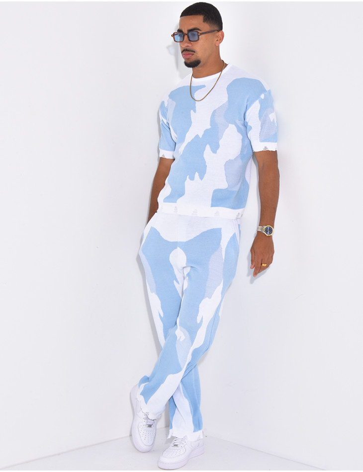 Ensemble pantalon et t-shirt à motifs