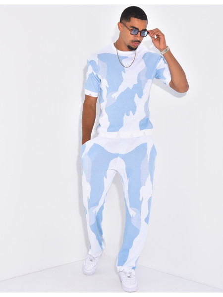 Ensemble pantalon et t-shirt à motifs