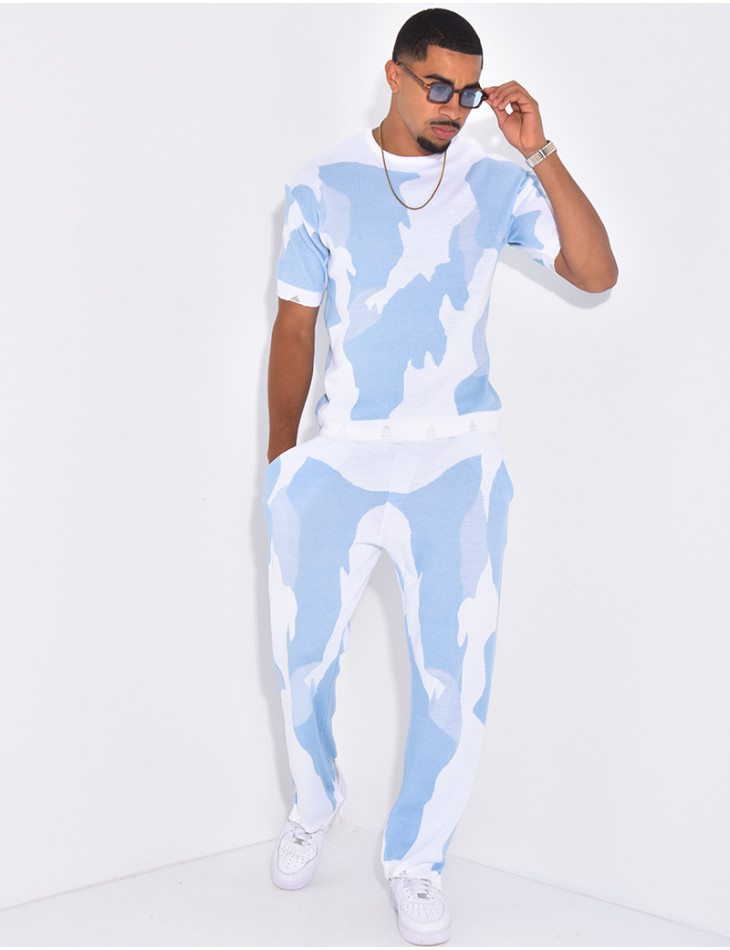 Ensemble pantalon et t-shirt à motifs