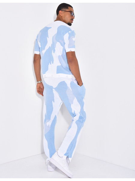 Ensemble pantalon et t-shirt à motifs