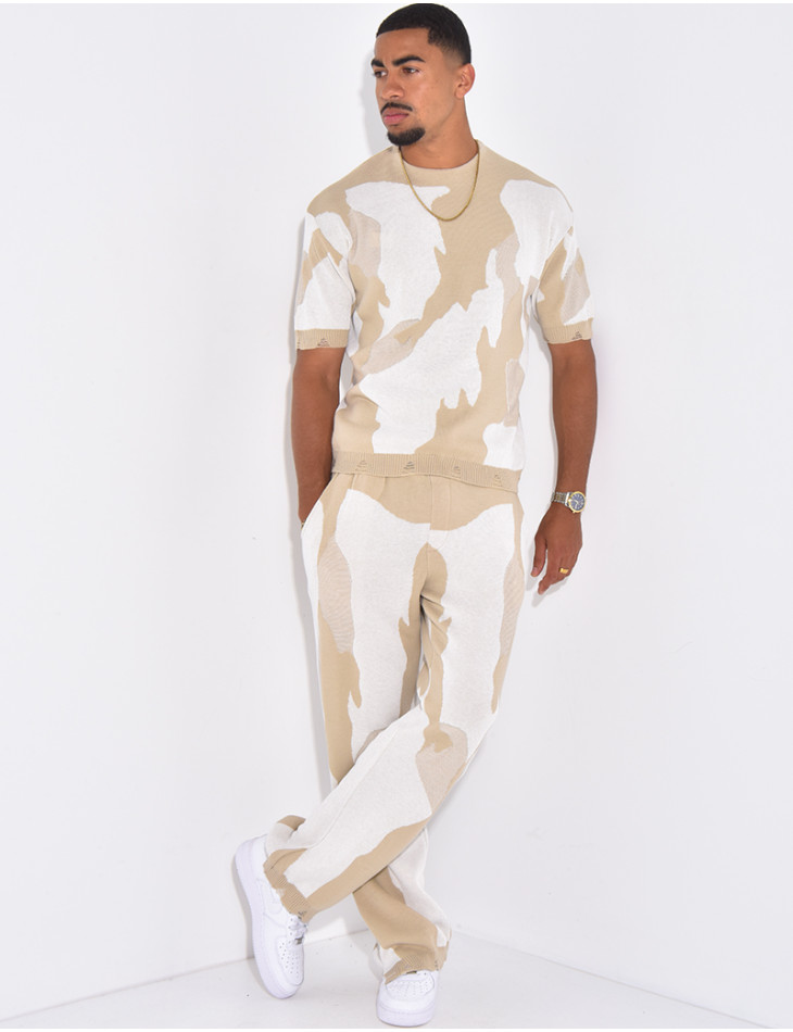 Ensemble pantalon et t-shirt à motifs