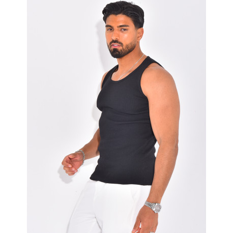 Débardeur côtelé homme