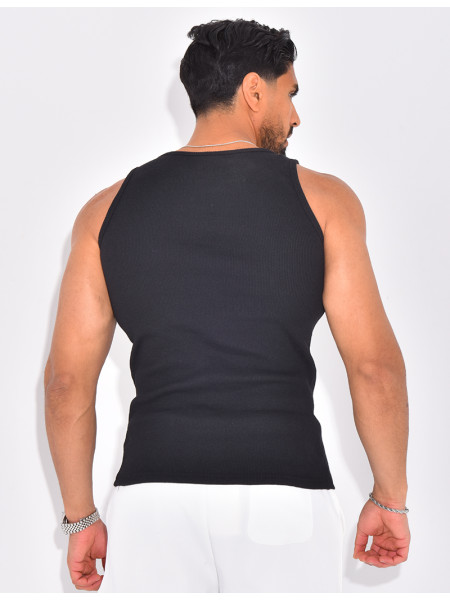 Débardeur côtelé homme