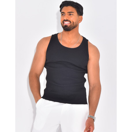 Débardeur côtelé homme