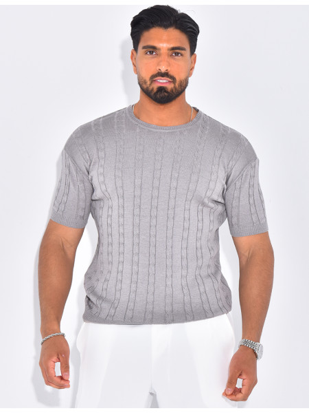 T-shirt côtelé