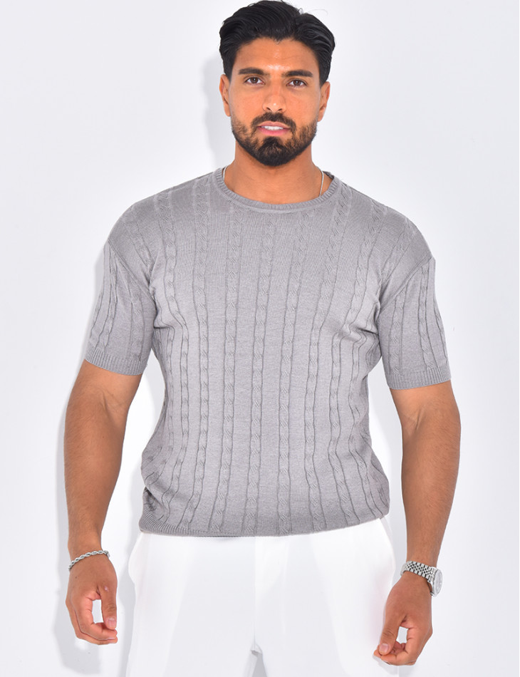T-shirt côtelé
