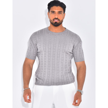 T-shirt côtelé