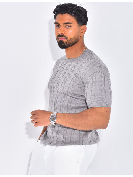 T-shirt côtelé