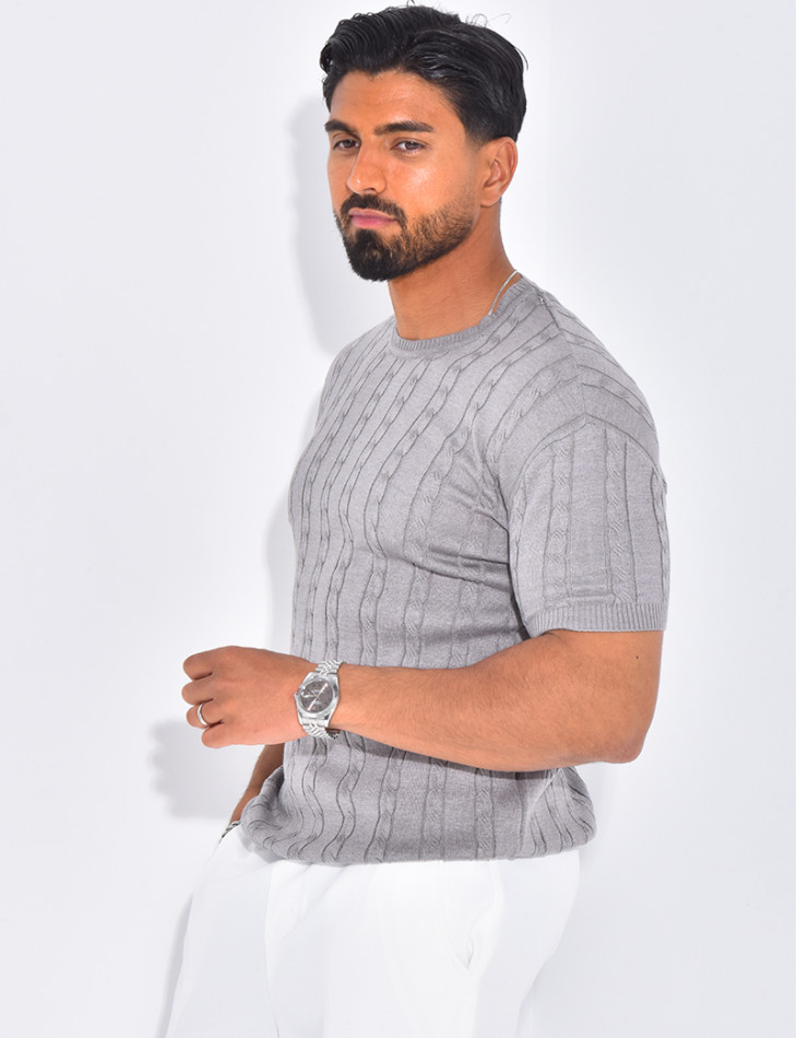 T-shirt côtelé