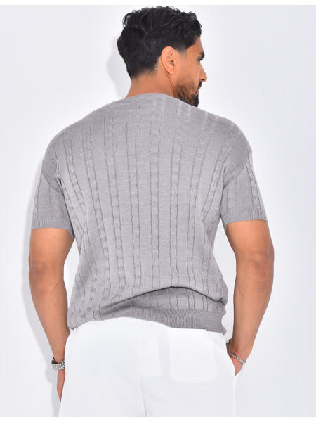 T-shirt côtelé