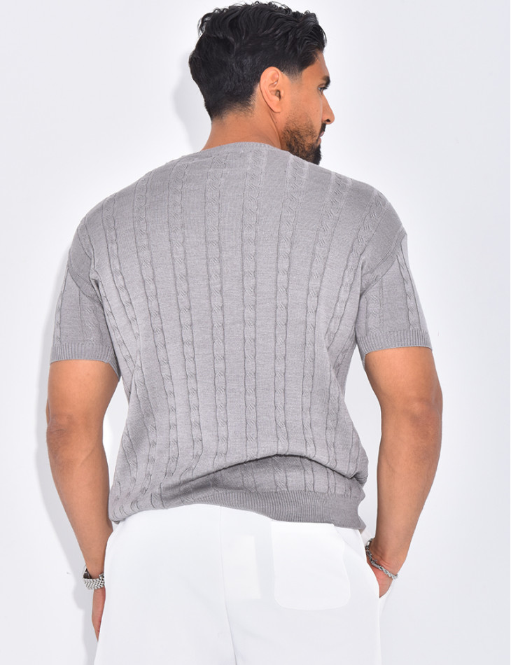 T-shirt côtelé