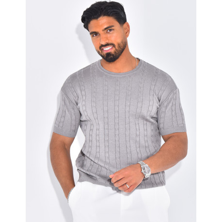 T-shirt côtelé