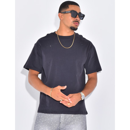 T-shirt homme à strass
