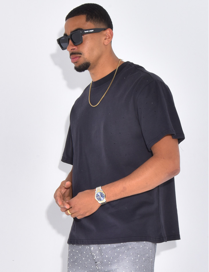 T-shirt homme à strass